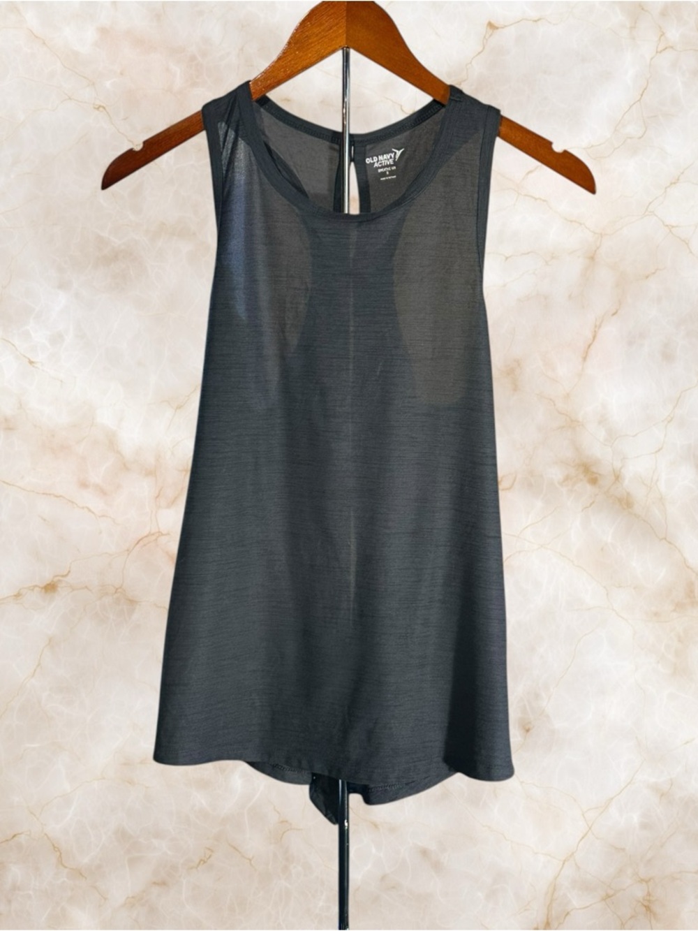 Old Navy Active Charcoal Gray Sleeveless Tank Top